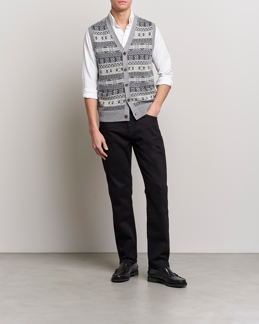 Men | Sweaters & Knitwear | Polo Ralph Lauren | Knitted Fairisle Vest Grey