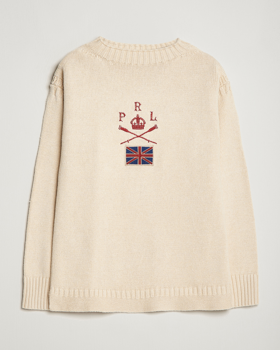 Men | Sweaters & Knitwear | Polo Ralph Lauren | Knitted Anchor Sweater Cream