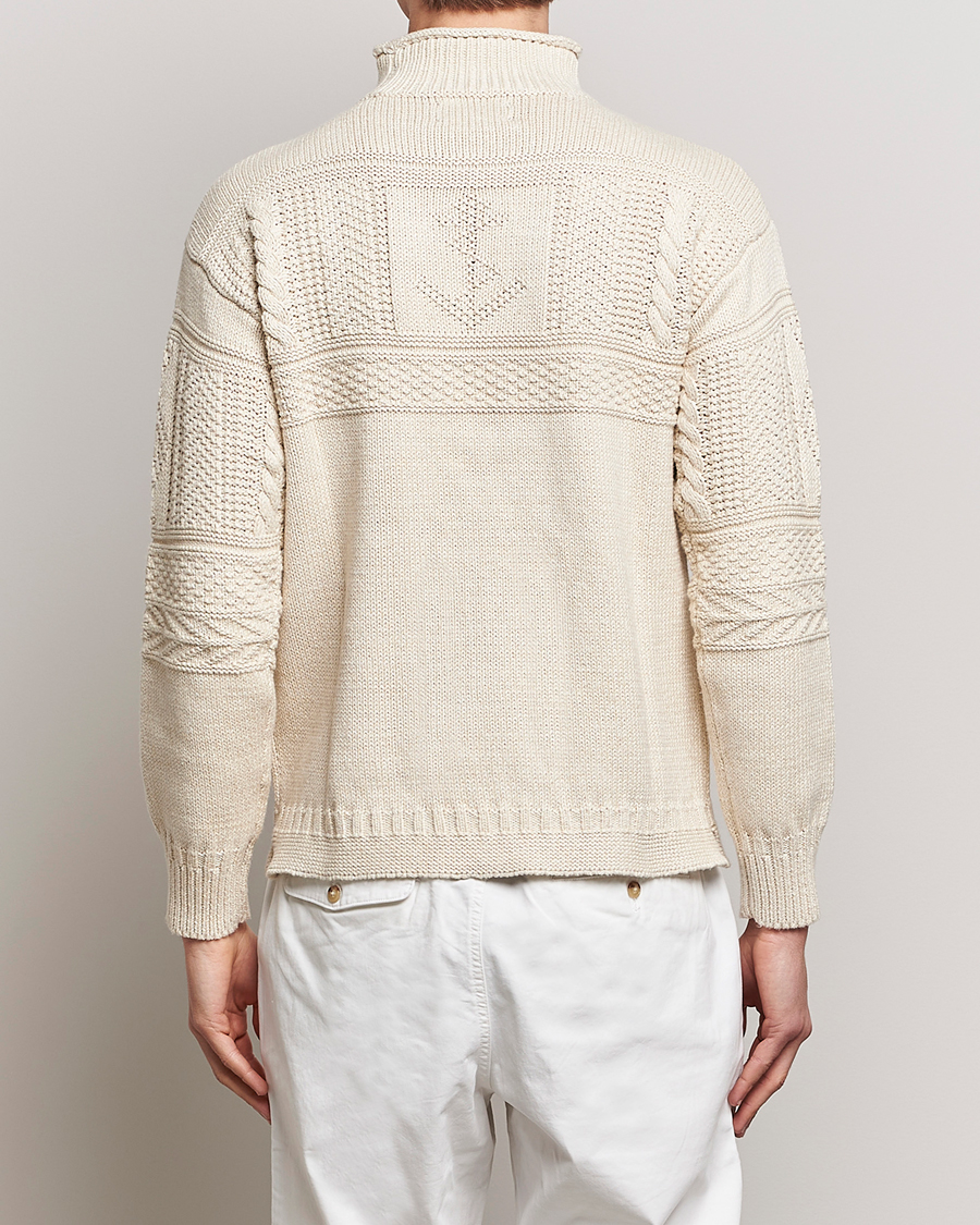 Men | Sweaters & Knitwear | Polo Ralph Lauren | Knitted Fishermen Sweater Cream