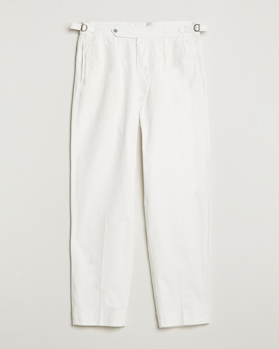 Men |  | Polo Ralph Lauren | Rustic Twill Officer Trousers Deckwash White