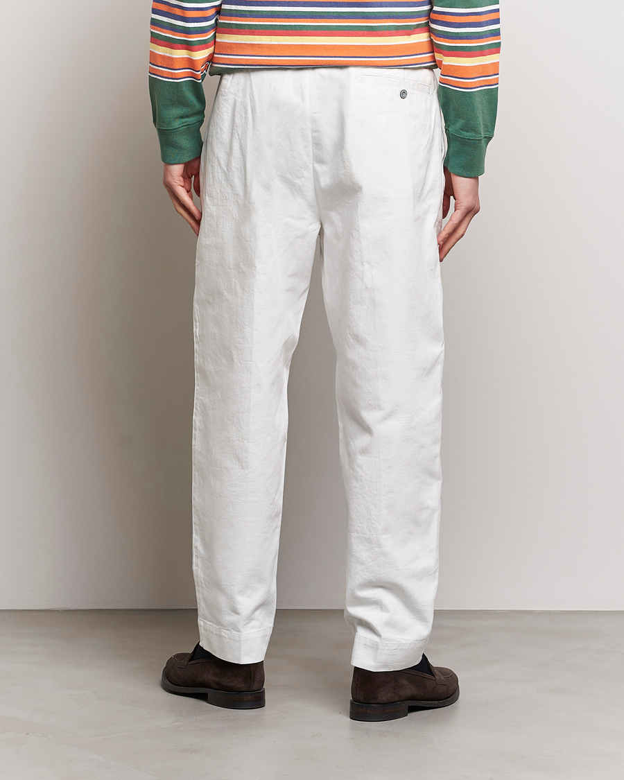 Men | Trousers | Polo Ralph Lauren | Rustic Twill Officer Trousers Deckwash White