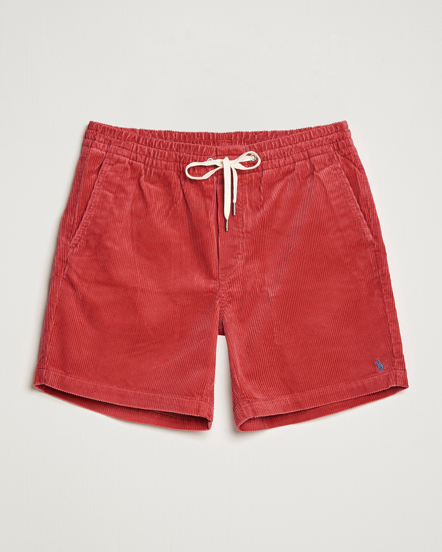 Men | Drawstring Shorts | Polo Ralph Lauren | Prepster Corduroy Drawstring Shorts Chili Pepper