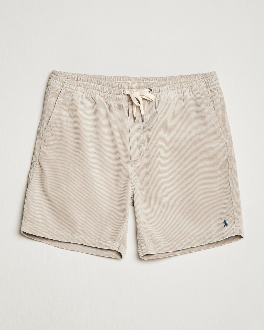 Men | Drawstring Shorts | Polo Ralph Lauren | Prepster Corduroy Drawstring Shorts Khaki Stone