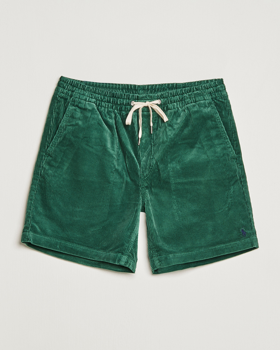 Men | Drawstring Shorts | Polo Ralph Lauren | Prepster Corduroy Drawstring Shorts Washed Forest