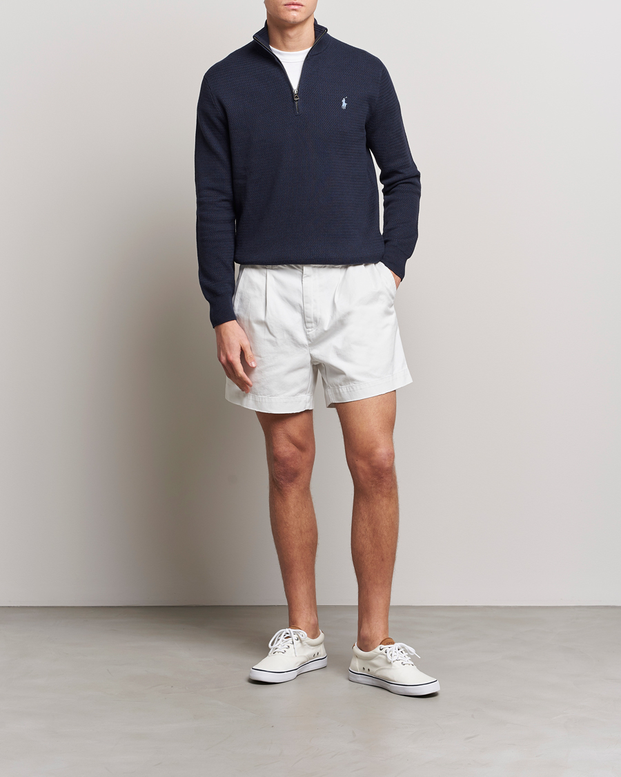 Men | Shorts | Polo Ralph Lauren | Twill Pleated Regatta Shorts Deckwash White