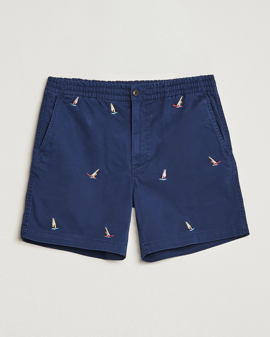 Men | Drawstring Shorts | Polo Ralph Lauren | Prepster Printed Twill Drawstring Shorts Navy