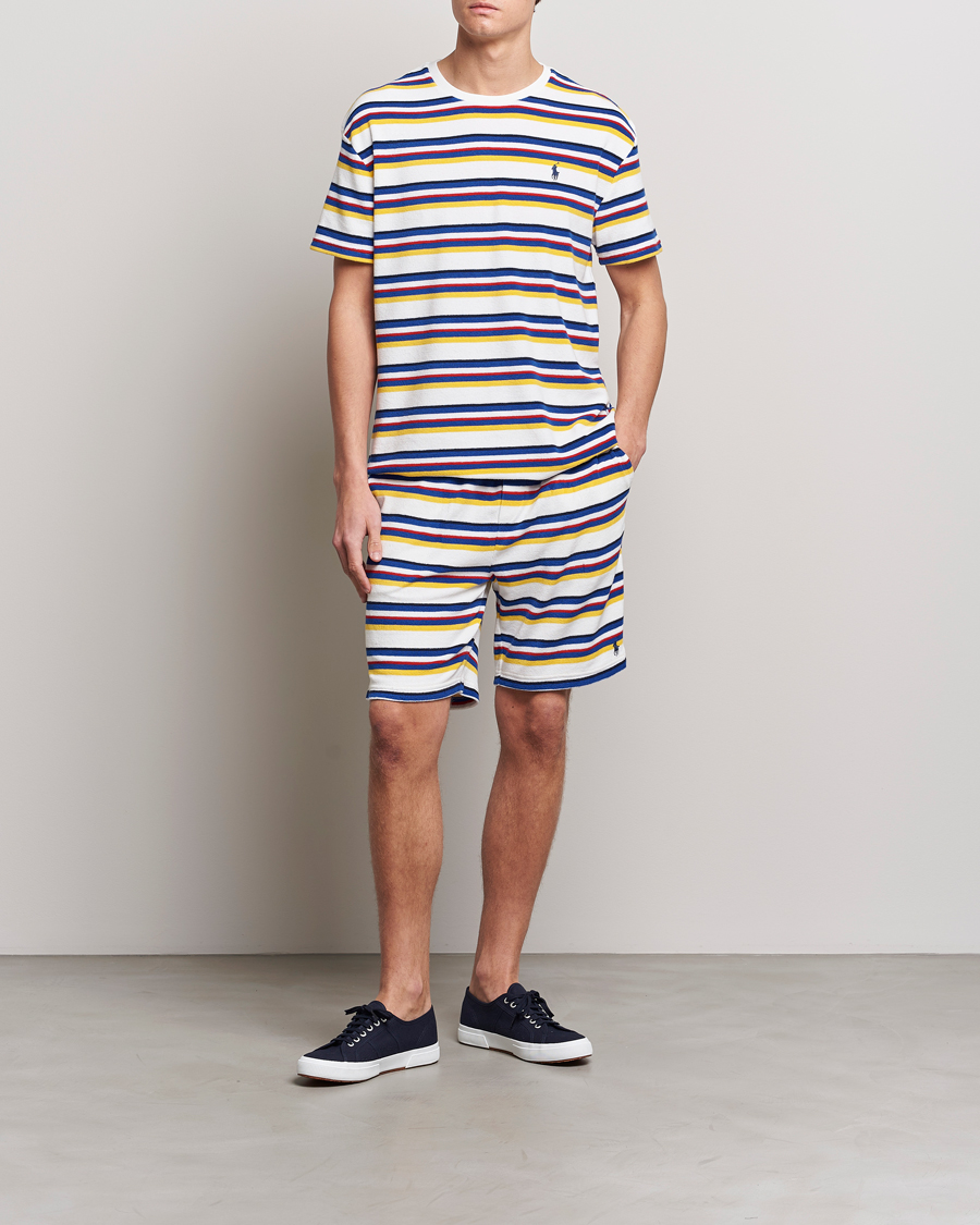 Men | Shorts | Polo Ralph Lauren | Cotton Terry Striped Sweatshorts Multi