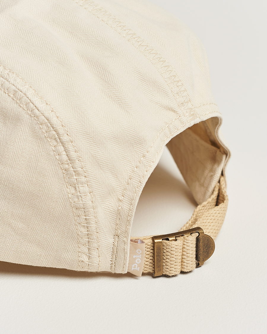 Men | Polo Ralph Lauren 4 Panel Herringbone Twill Cap English Cream | Polo Ralph Lauren | 4 Panel Herringbone Twill Cap English Cream