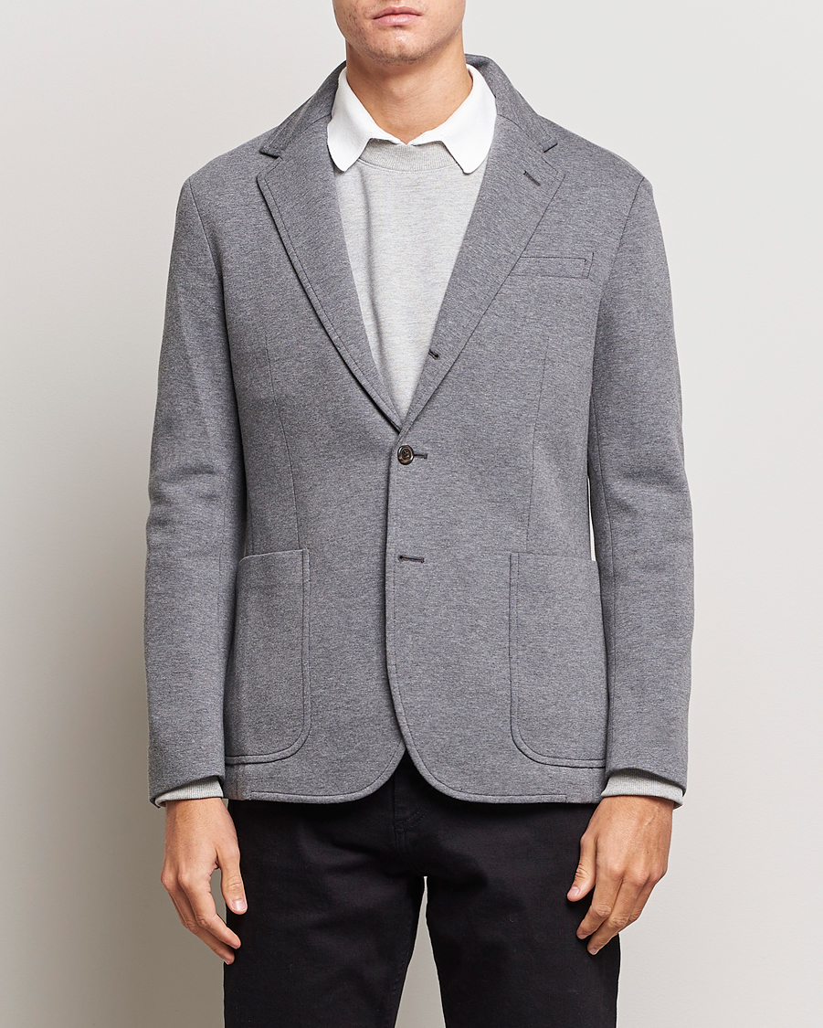 Men |  | Polo Ralph Lauren | Double Knit Jersey Blazer Medium Grey Heather