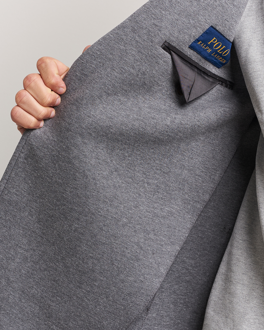 Men | Blazers | Polo Ralph Lauren | Double Knit Jersey Blazer Medium Grey Heather