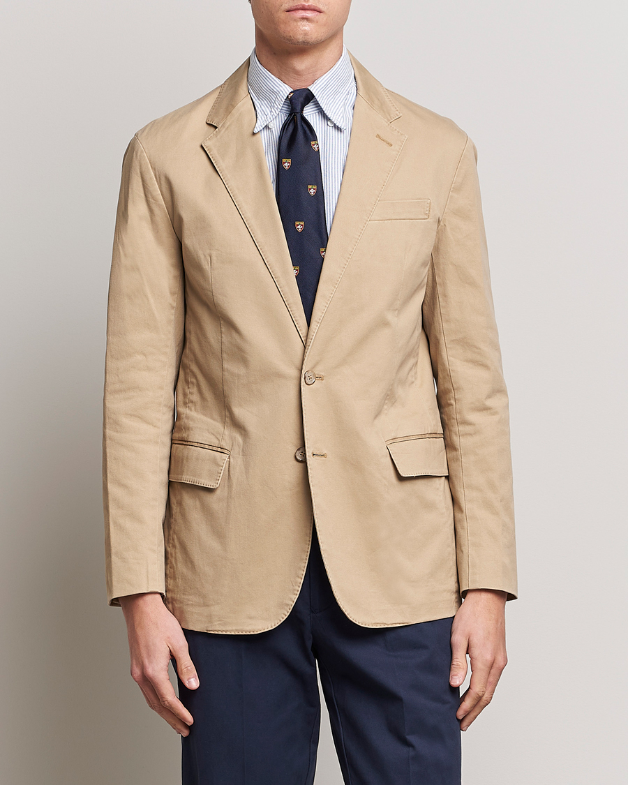 Men | Blazers | Polo Ralph Lauren | Cotton Stretch Sportcoat Monument Tan