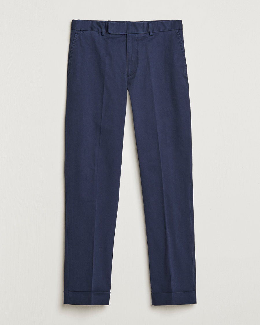 Men | Trousers | Polo Ralph Lauren | Cotton Stretch Trousers Nautical Ink