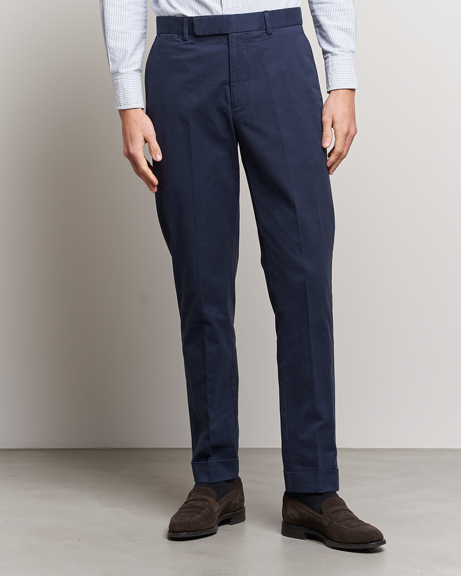 Men |  | Polo Ralph Lauren | Cotton Stretch Trousers Nautical Ink