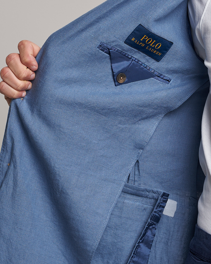 Men | Blazers | Polo Ralph Lauren | Linen Sportcoat Carson Blue