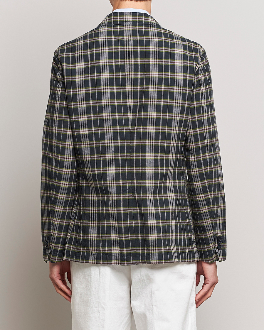 Men | Blazers | Polo Ralph Lauren | Cotton Madras Checked Blazer Navy/Olive/Burgundy