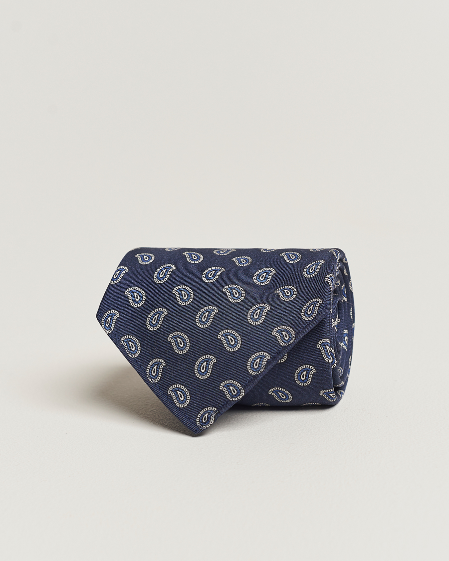 Men | Polo Ralph Lauren Vintage Foulard Printed Tie Navy/Blue | Polo Ralph Lauren | Vintage Foulard Printed Tie Navy/Blue