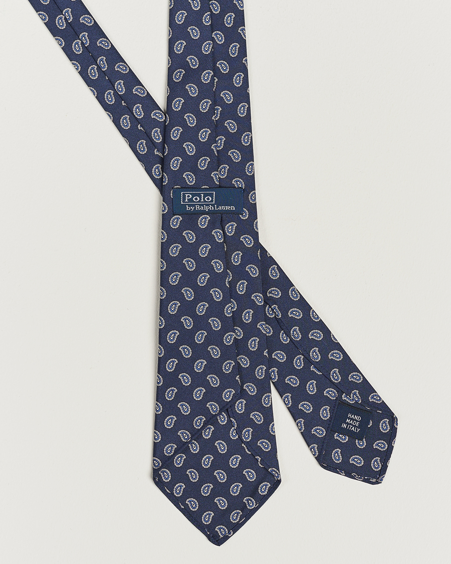 Men | Polo Ralph Lauren Vintage Foulard Printed Tie Navy/Blue | Polo Ralph Lauren | Vintage Foulard Printed Tie Navy/Blue