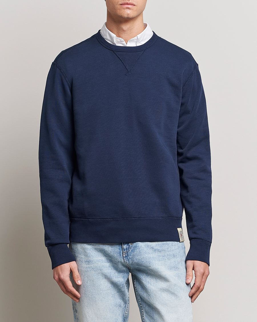 Men | Sweatshirts | Polo Ralph Lauren | Vintage Fleece Crew Neck Sweatshirt Cruise Navy