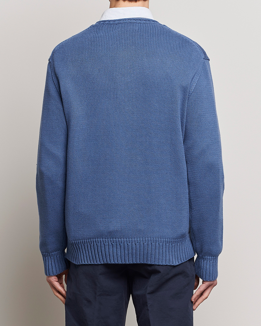 Men | Sweaters & Knitwear | Polo Ralph Lauren | Cotton Knitted Bear Sweater Blue Haven