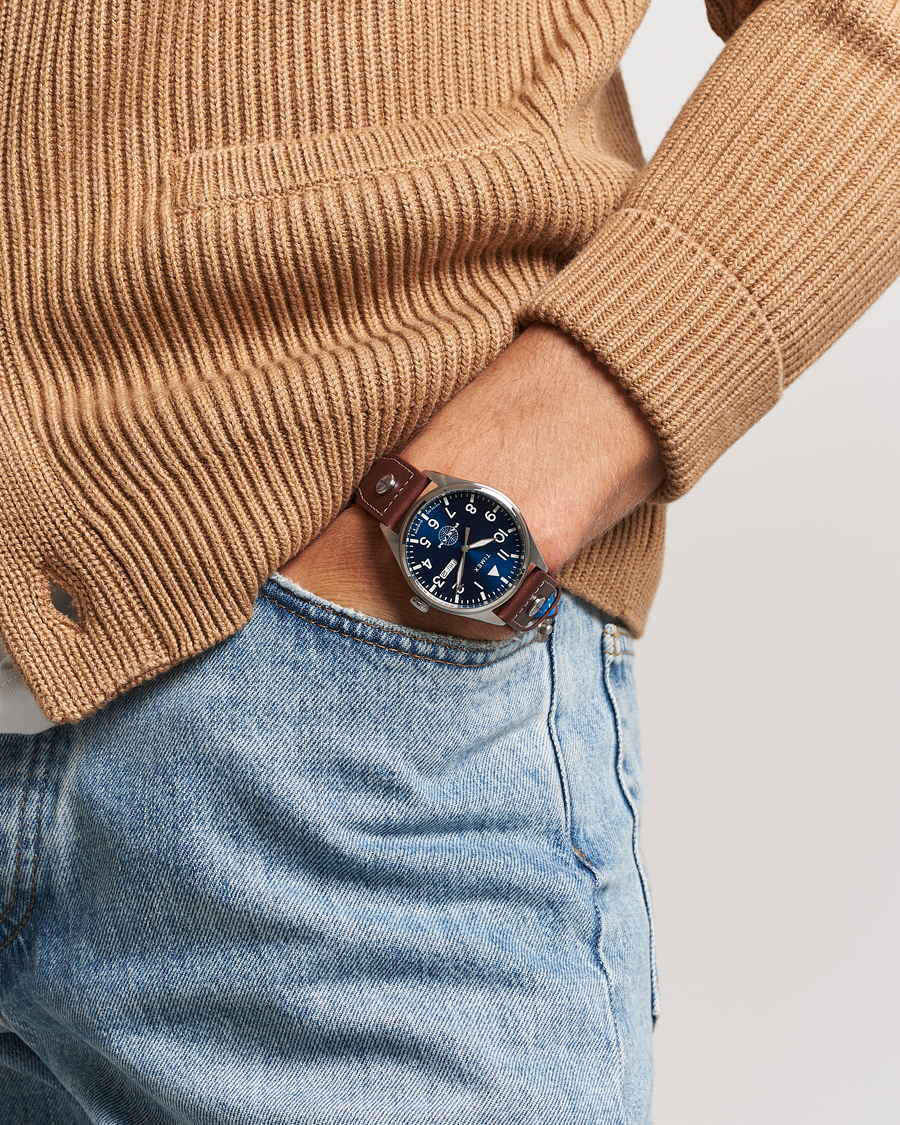 Men | Timex Pan Am Waterbury Chronograph 42mm Blue Dial | Timex | Pan Am Waterbury Chronograph 42mm Blue Dial