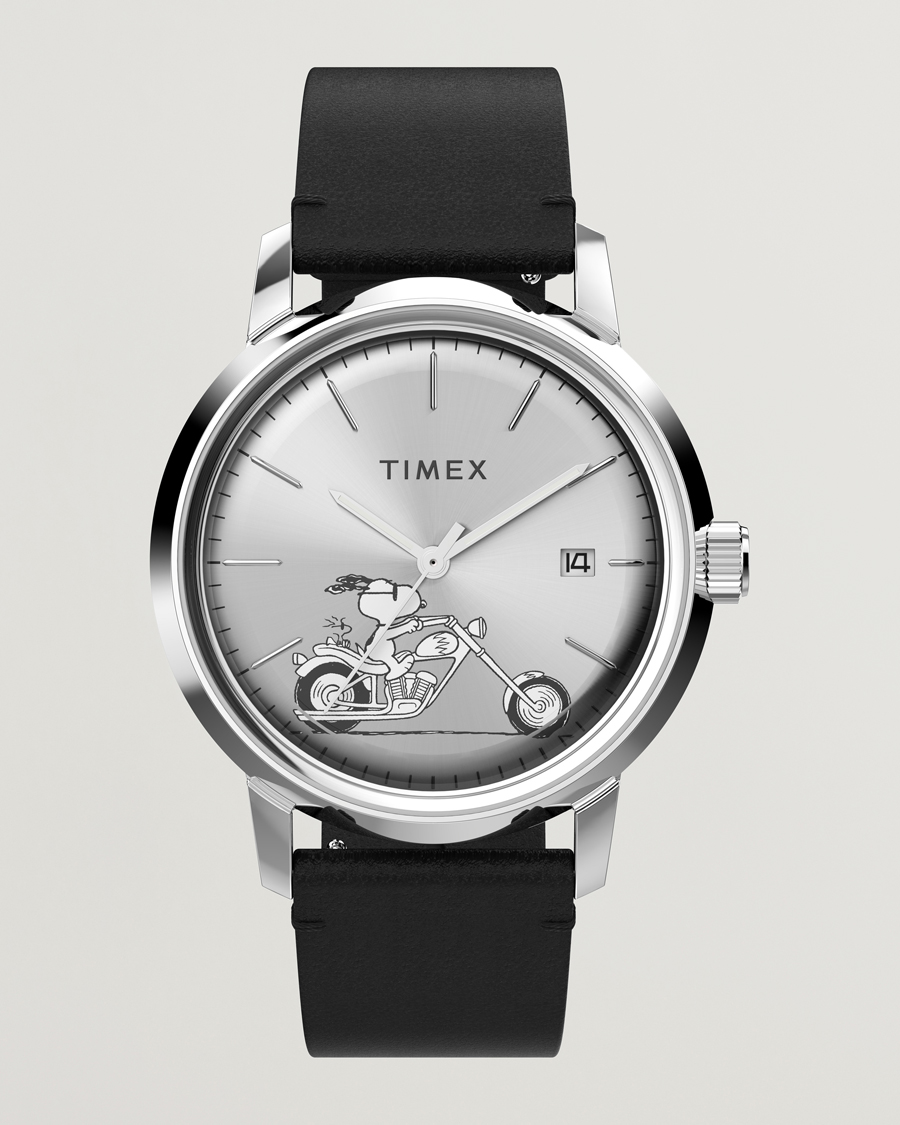 Men | Timex Marlin Automatic Snoopy Easy Rider 40mm Black | Timex | Marlin Automatic Snoopy Easy Rider 40mm Black