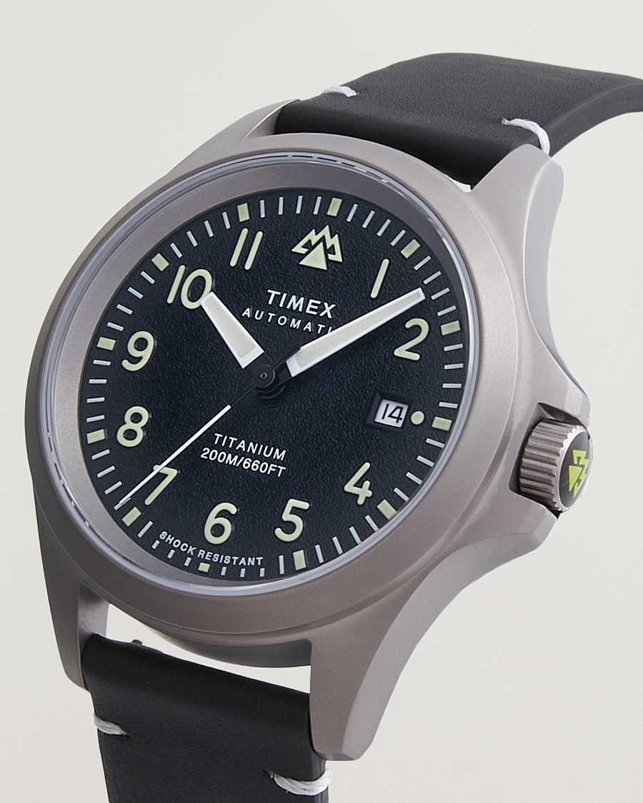 Men | Timex Expedition North Automatic Titanium 41mm Black Dial | Timex | Expedition North Automatic Titanium 41mm Black Dial