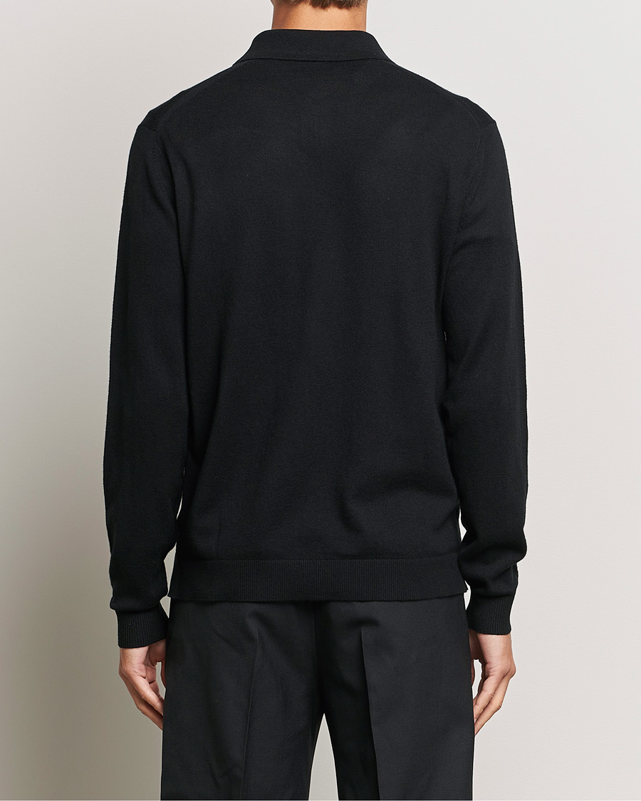Men | Sweaters & Knitwear | Tiger of Sweden | Orbit Half Zip Merino Black