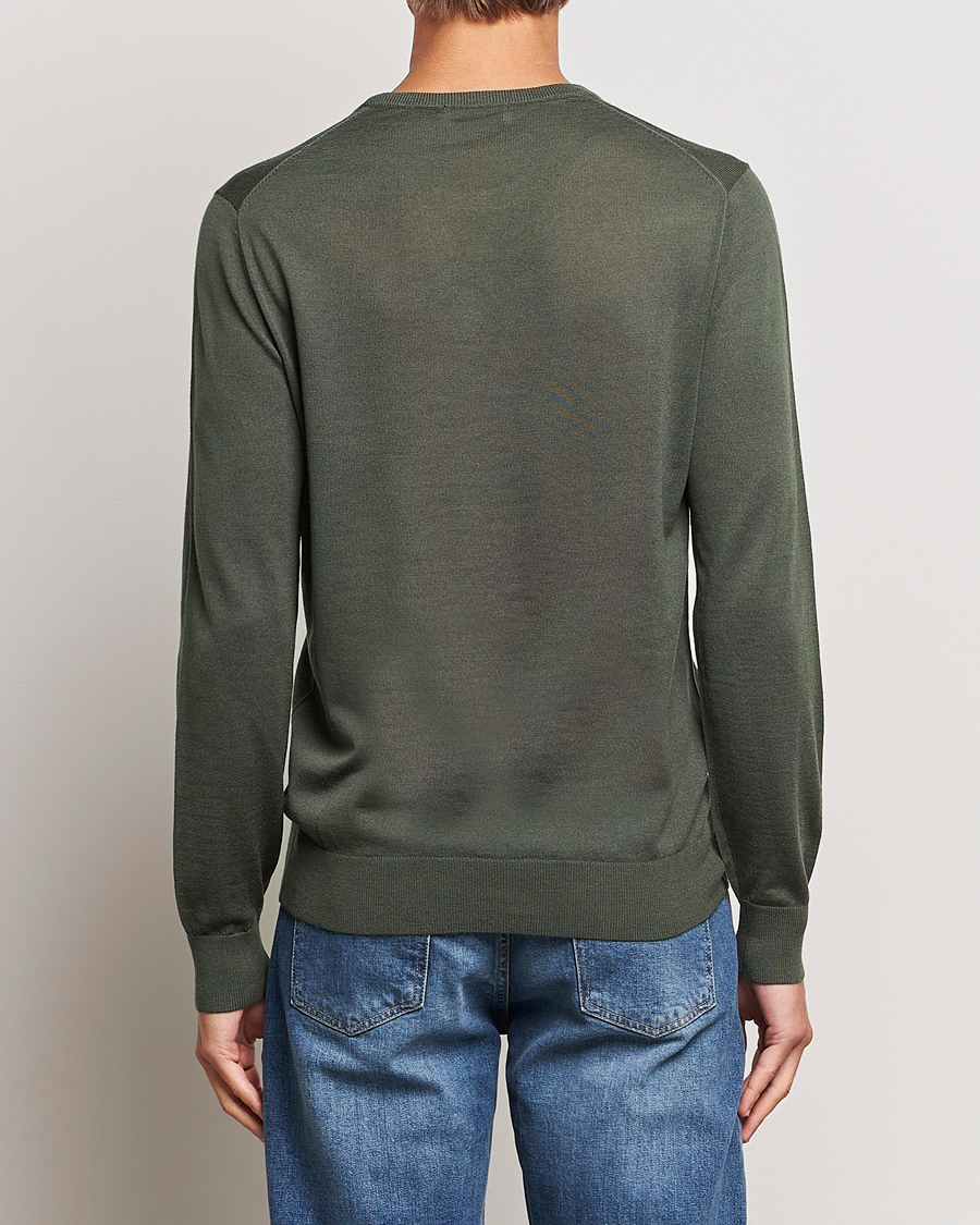 Men | Sweaters & Knitwear | Tiger of Sweden | Nichols Crew Neck Pullover Forest Green