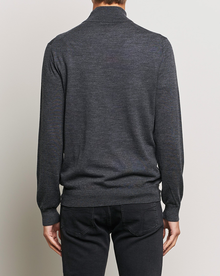 Men | Sweaters & Knitwear | Tiger of Sweden | Errol Merino Half Zip Grey