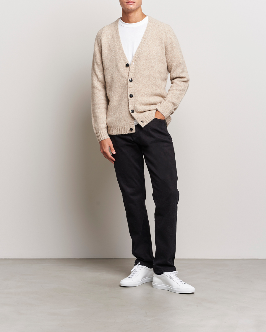 Men | Sweaters & Knitwear | Tiger of Sweden | Burris Cardigan Dry Sand