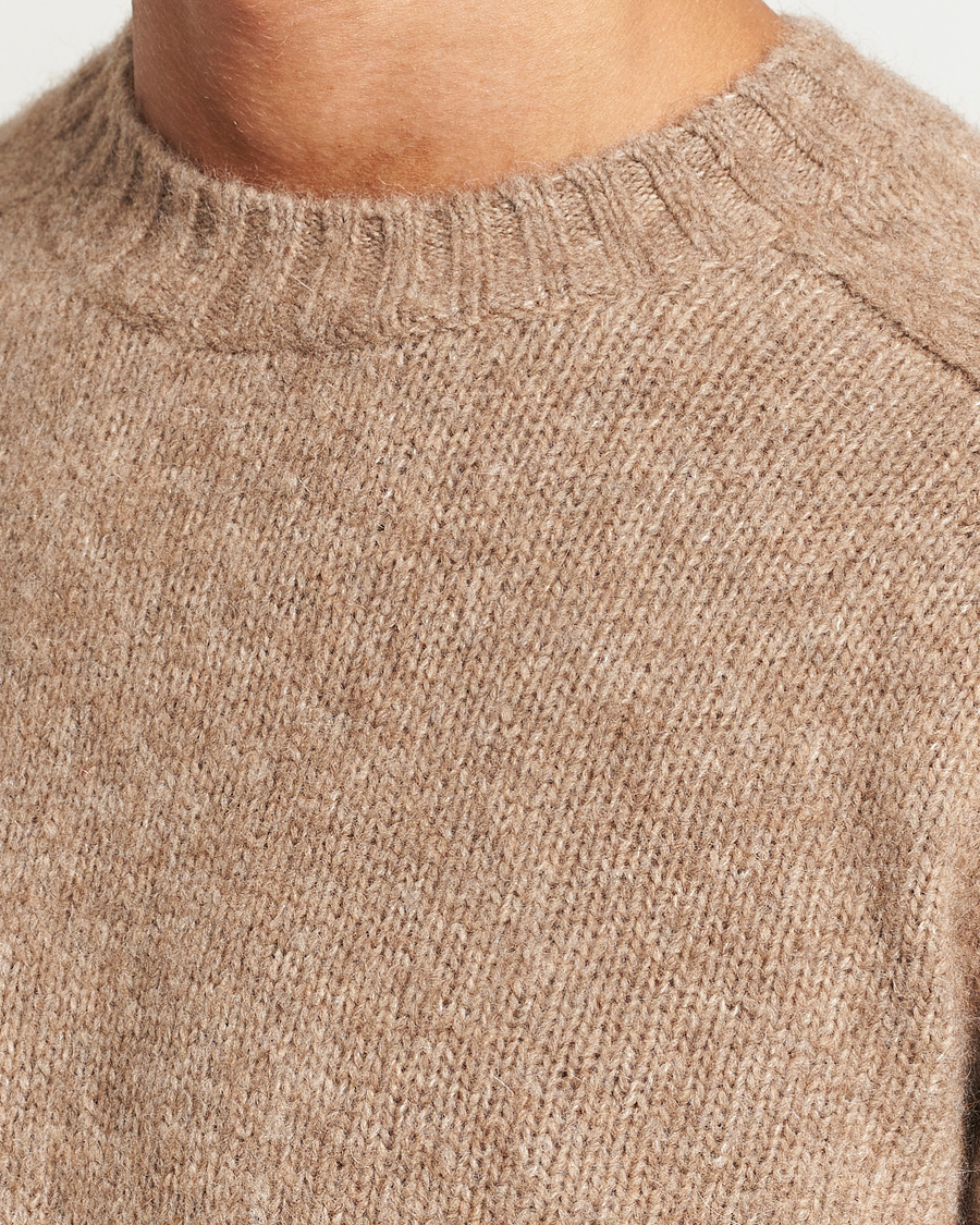 Men | Sweaters & Knitwear | Tiger of Sweden | Adryan Crew Neck Pullover Olive Grey