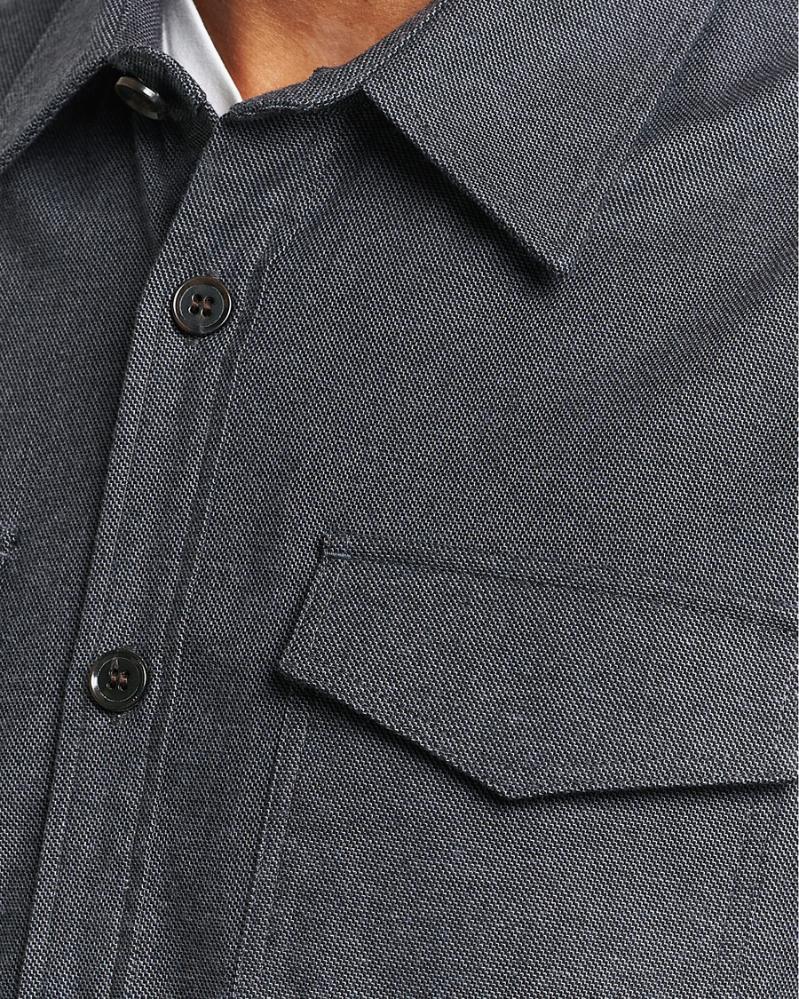 Men | Shirts | Tiger of Sweden | Arnou Cotton Pocket Shirt Grey