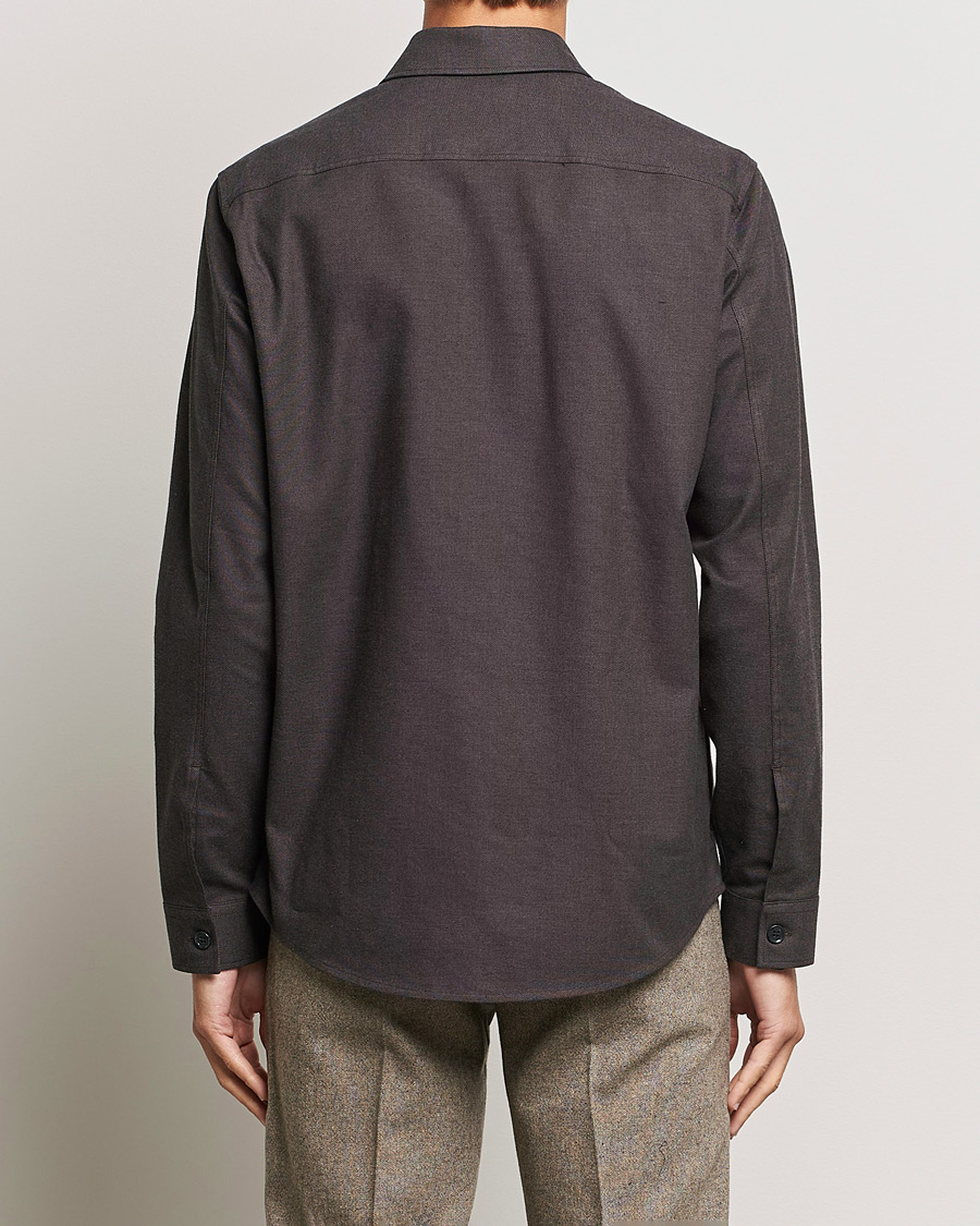 Men | Shirts | Tiger of Sweden | Arnou Cotton Pocket Shirt Brown