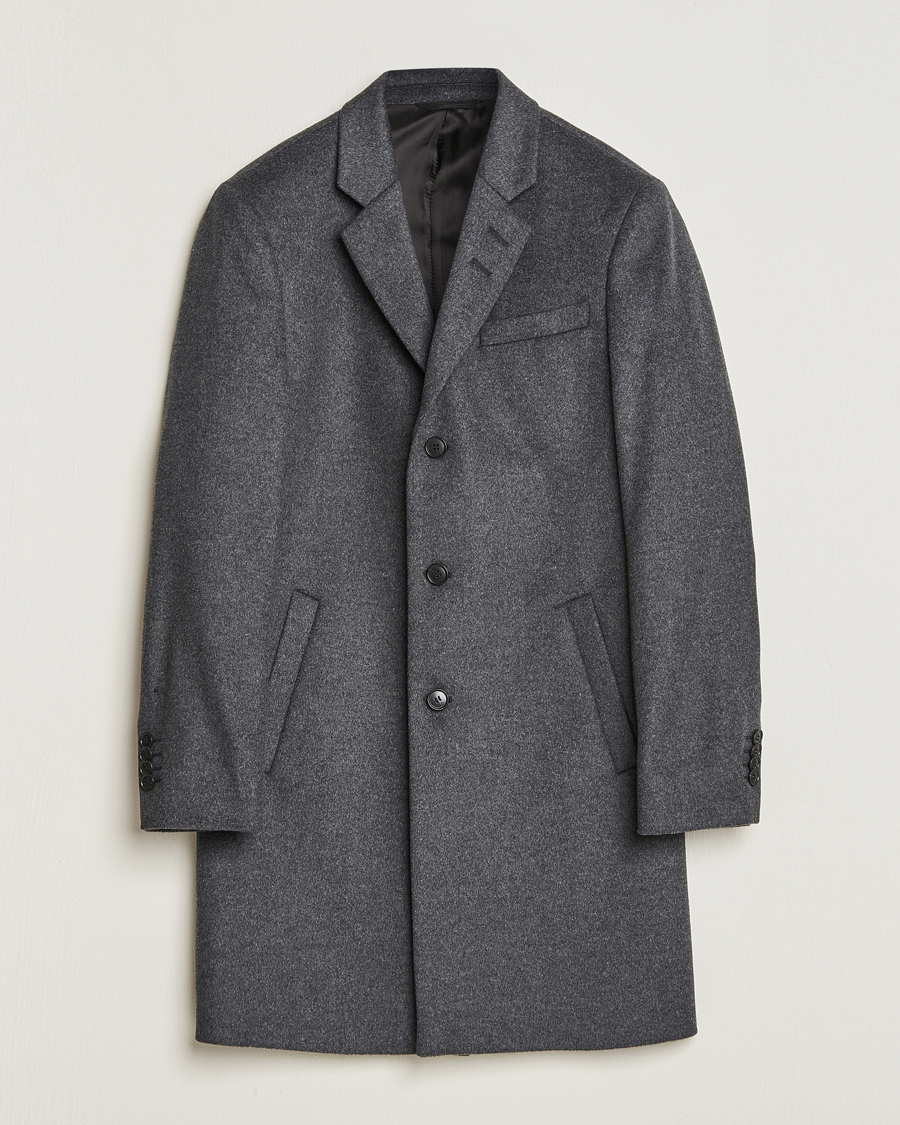 Men | Coats & Jackets | Tiger of Sweden | Cempsey Wool Coat Grey Melange