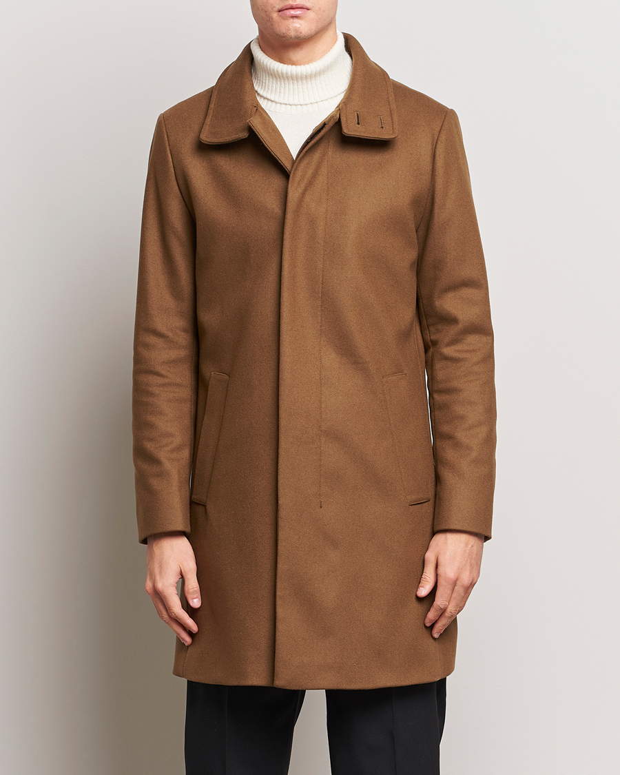 Men | Coats & Jackets | Tiger of Sweden | Aleric Wool Coat Brown