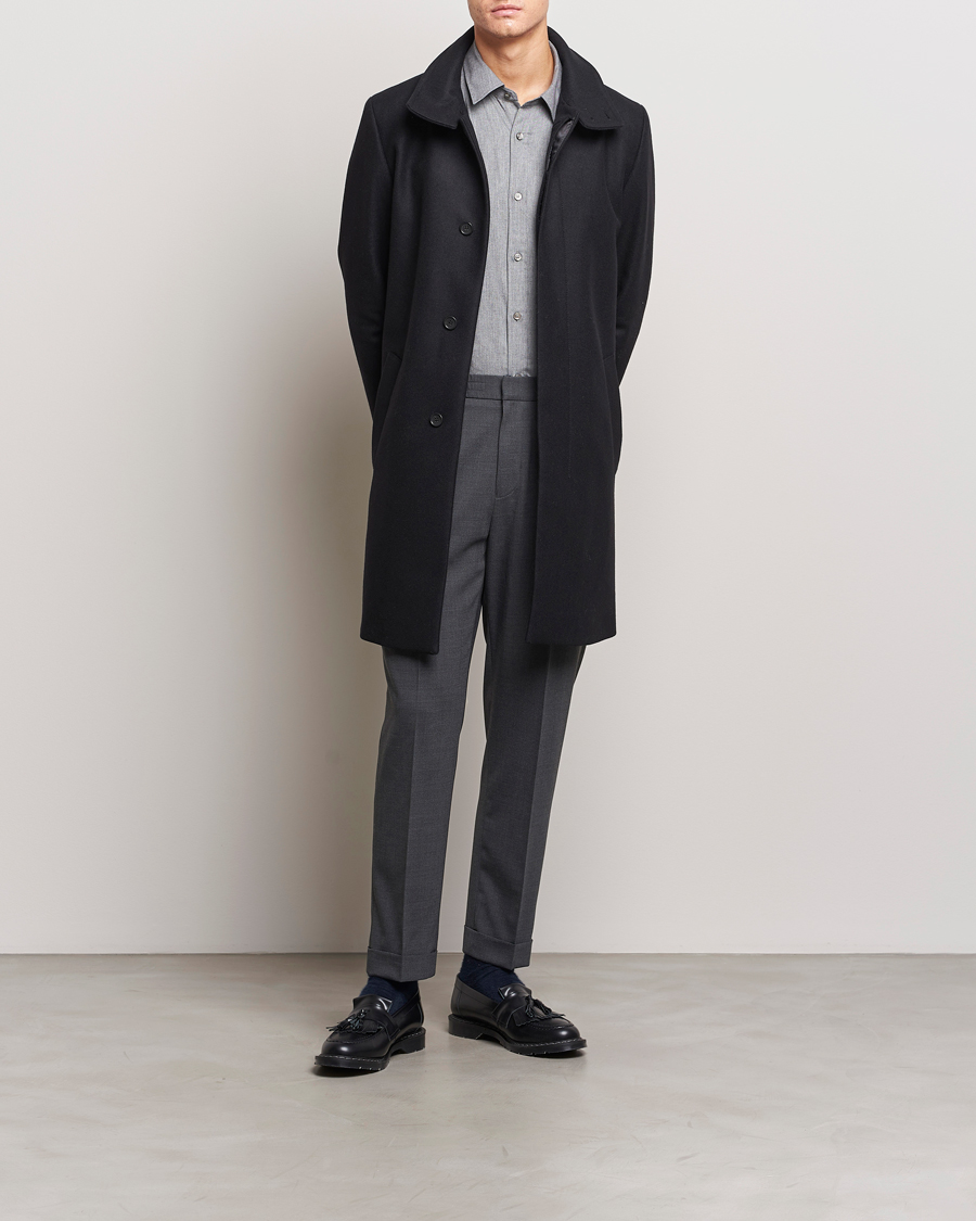 Men | Coats & Jackets | Tiger of Sweden | Aleric Wool Coat Black