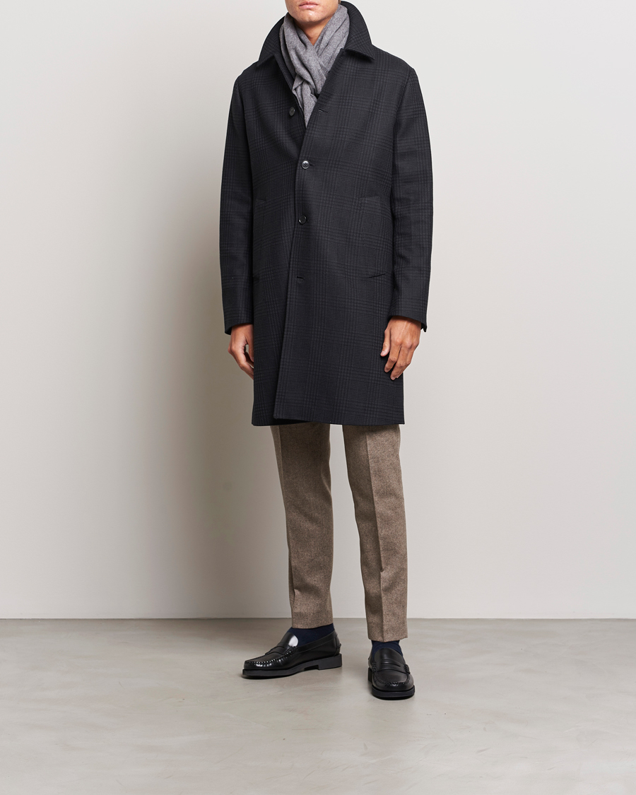 Tiger of Sweden Eliias Checked Coat Black at CareOfCarl.com