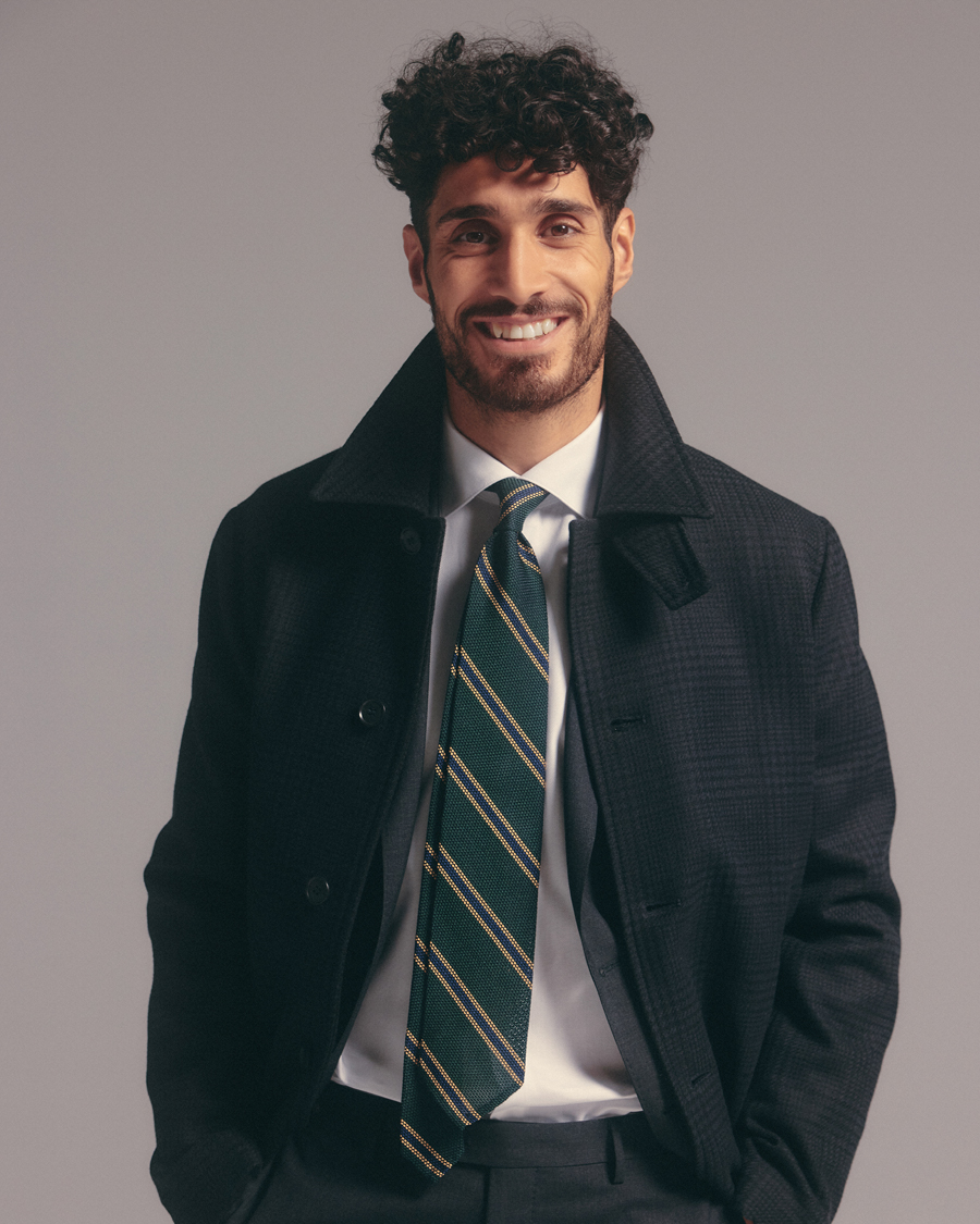 Men | Coats & Jackets | Tiger of Sweden | Eliias Checked Coat Black