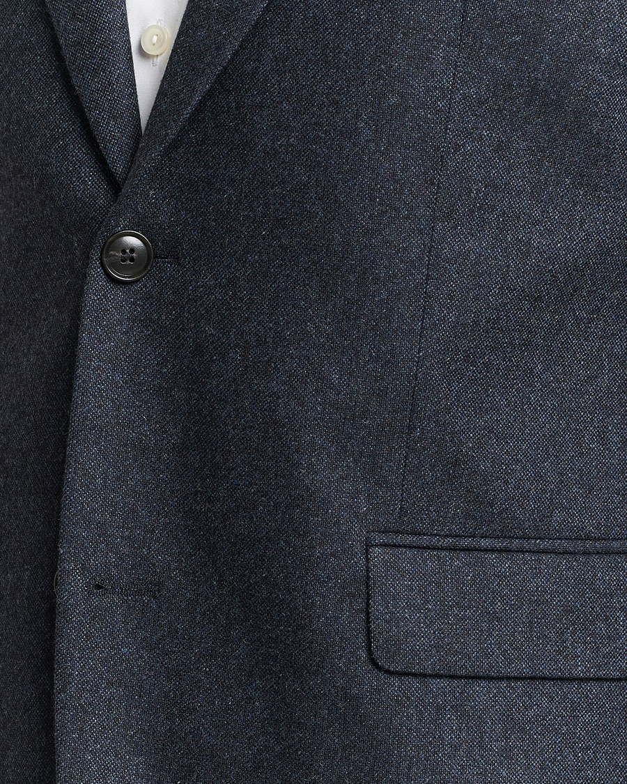 Men | Blazers | Tiger of Sweden | Justin Brushed Wool Blazer Midnight Blue