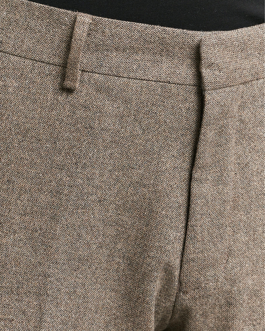 Men | Trousers | Tiger of Sweden | Tenutas Brushed Wool Trousers Burlywood