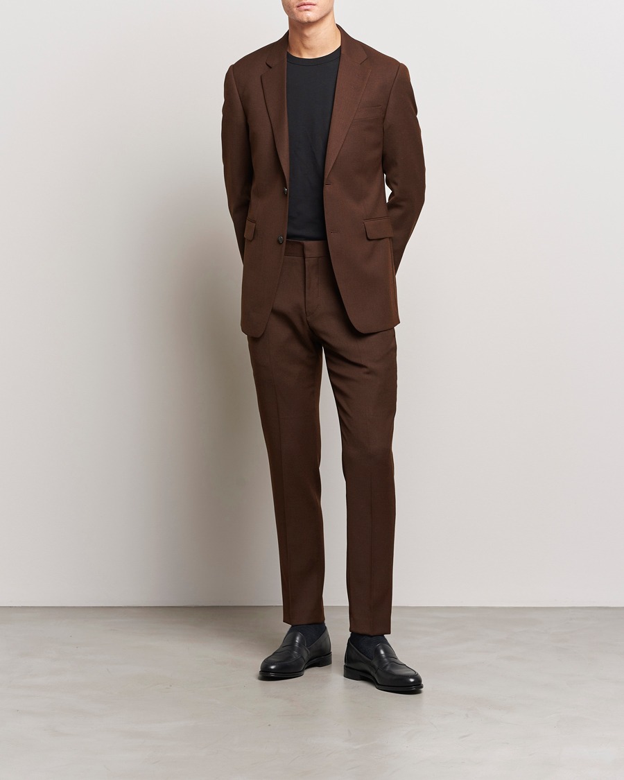 Men | Trousers | Tiger of Sweden | Tenutas Travel Structure Trousers Golden Brown