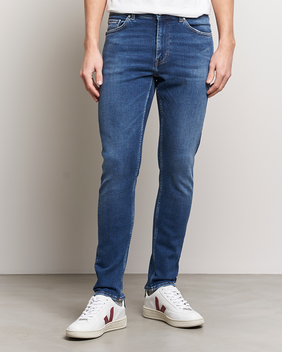 Men | Jeans | Tiger of Sweden | Evolve Stretch Cotton Jeans Medium Blue