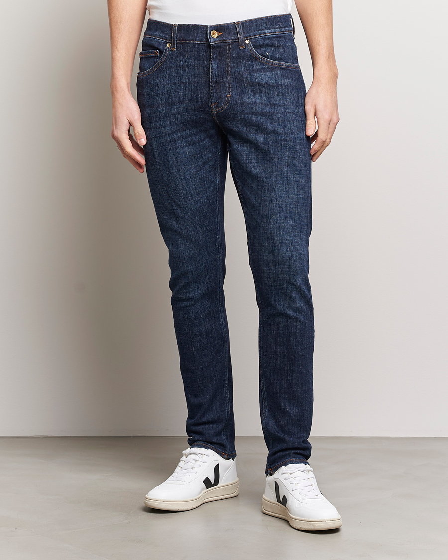 Men | Jeans | Tiger of Sweden | Evolve Cotton Jeans Medium Blue