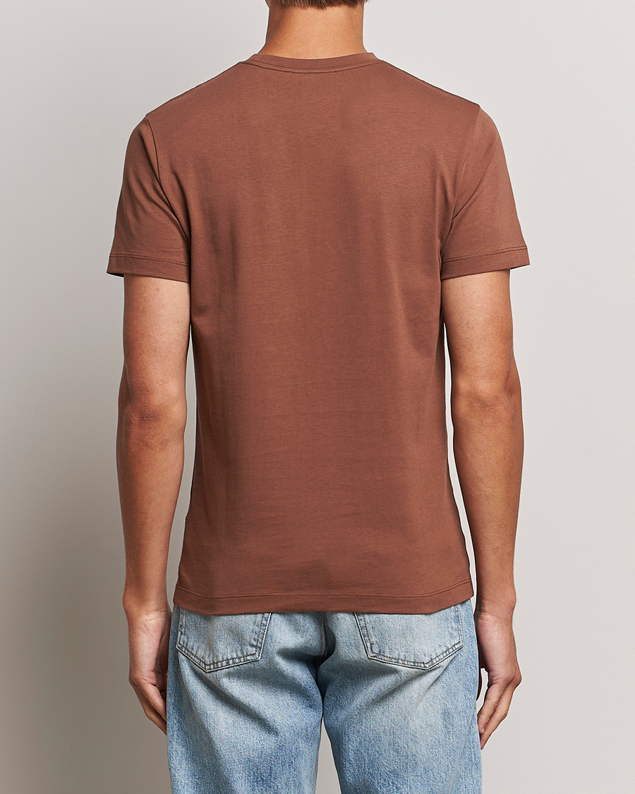 Men | T-Shirts | Tiger of Sweden | Dillan Crew Neck Logo T-Shirt Golden Copper