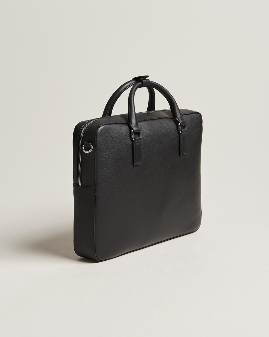 Men | Bags | Tiger of Sweden | Bowe Leather Briefcase Black