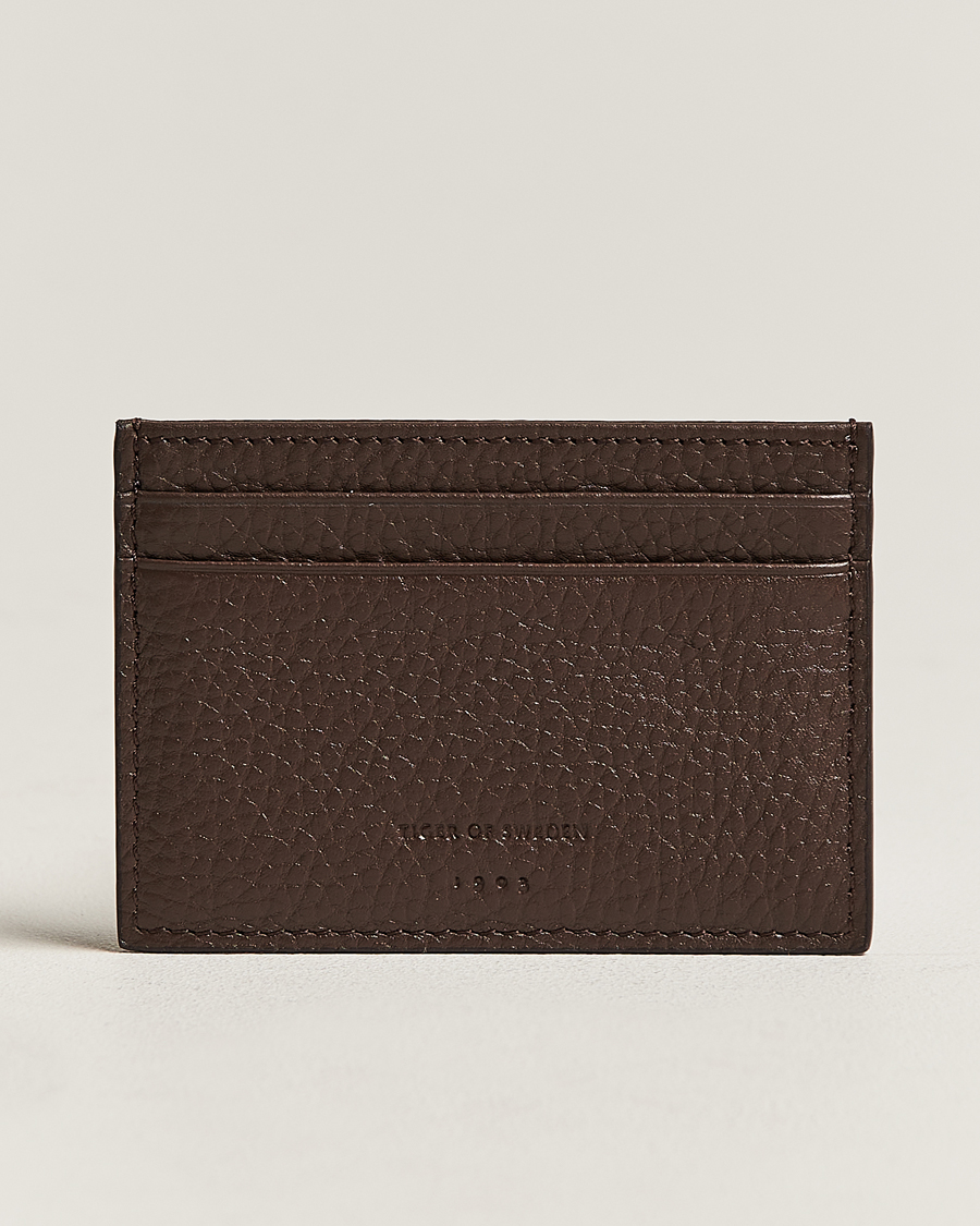 Men | Tiger of Sweden Wharf Leather Card Holder Brown | Tiger of Sweden | Wharf Leather Card Holder Brown