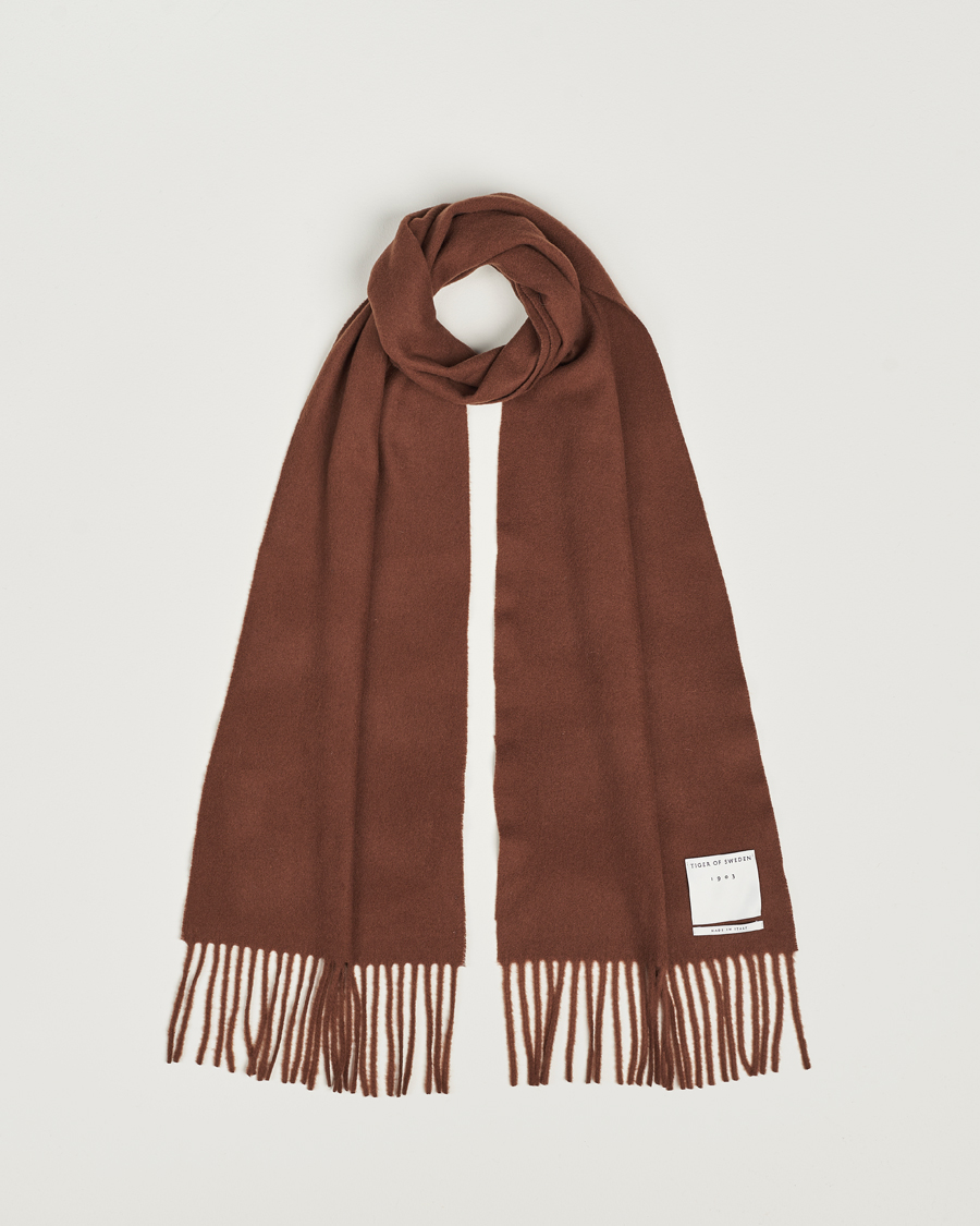 Men | Tiger of Sweden Sylan Wool Scarf Golden Copper | Tiger of Sweden | Sylan Wool Scarf Golden Copper