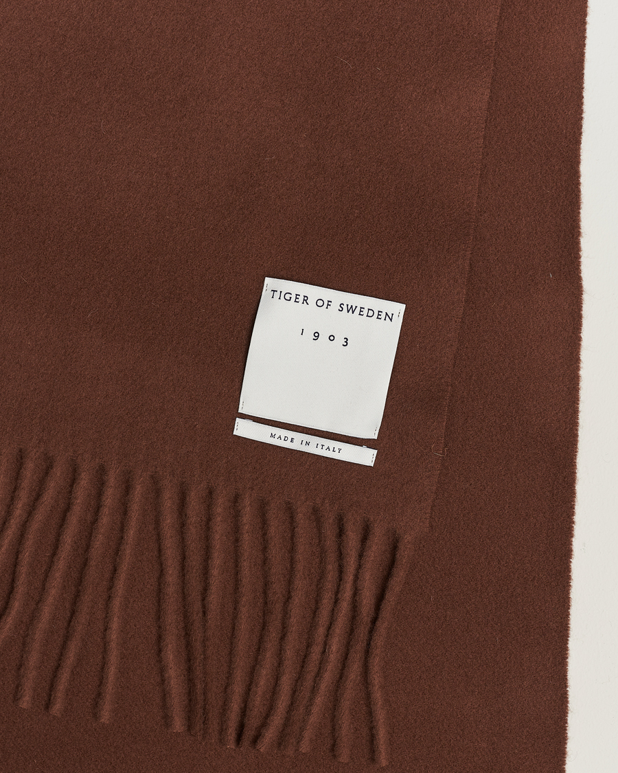 Men | Tiger of Sweden Sylan Wool Scarf Golden Copper | Tiger of Sweden | Sylan Wool Scarf Golden Copper