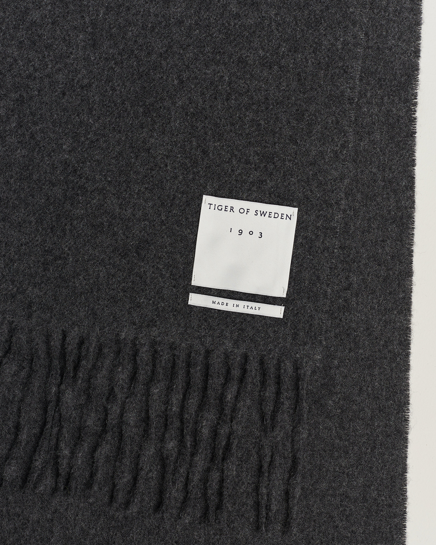 Men | Tiger of Sweden Sylan Wool Scarf Grey Melange | Tiger of Sweden | Sylan Wool Scarf Grey Melange