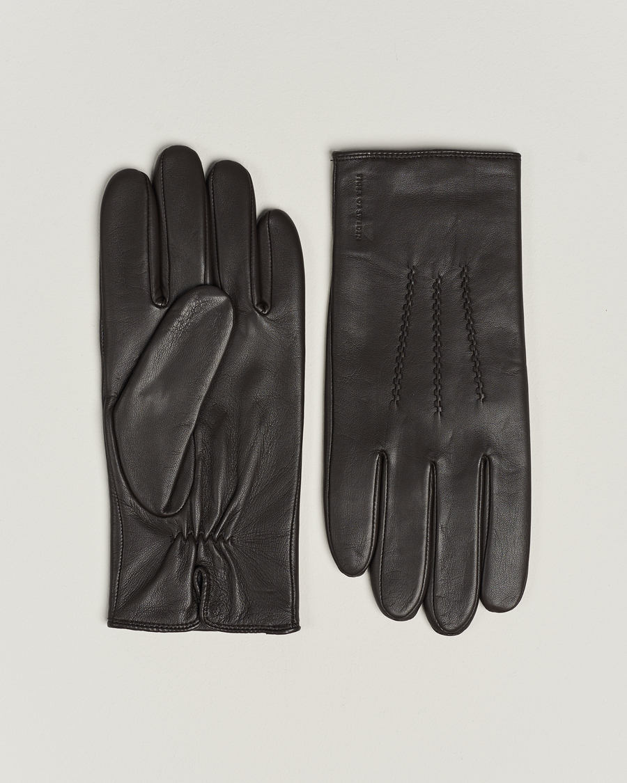 Men | Gloves | Tiger of Sweden | Garvin Leather Gloves Brown